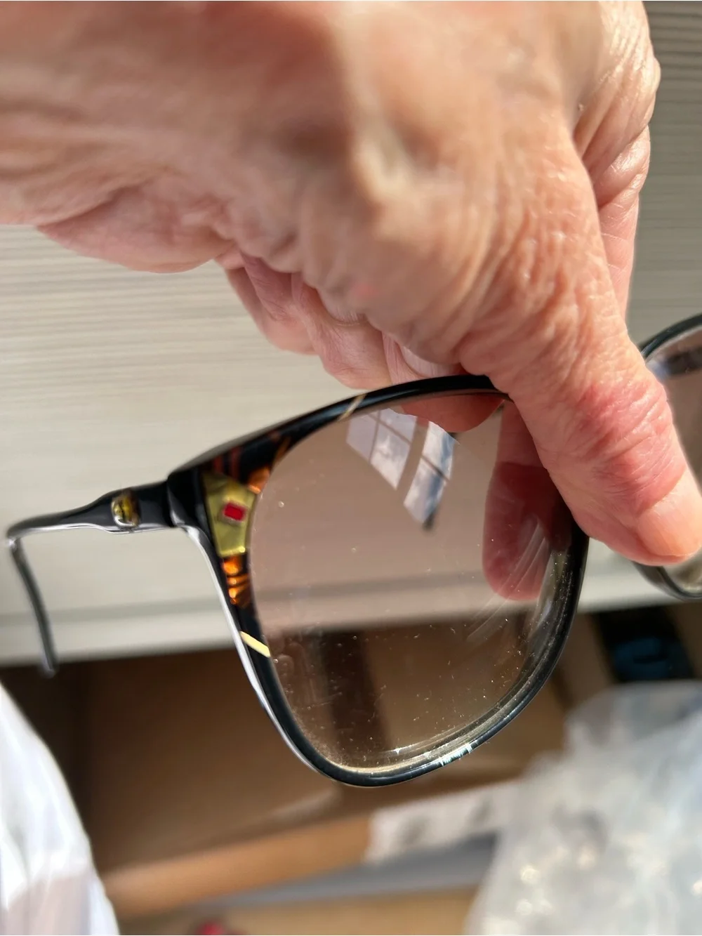 Diff Eyewear Black Frames with Gradient Brown Lenses